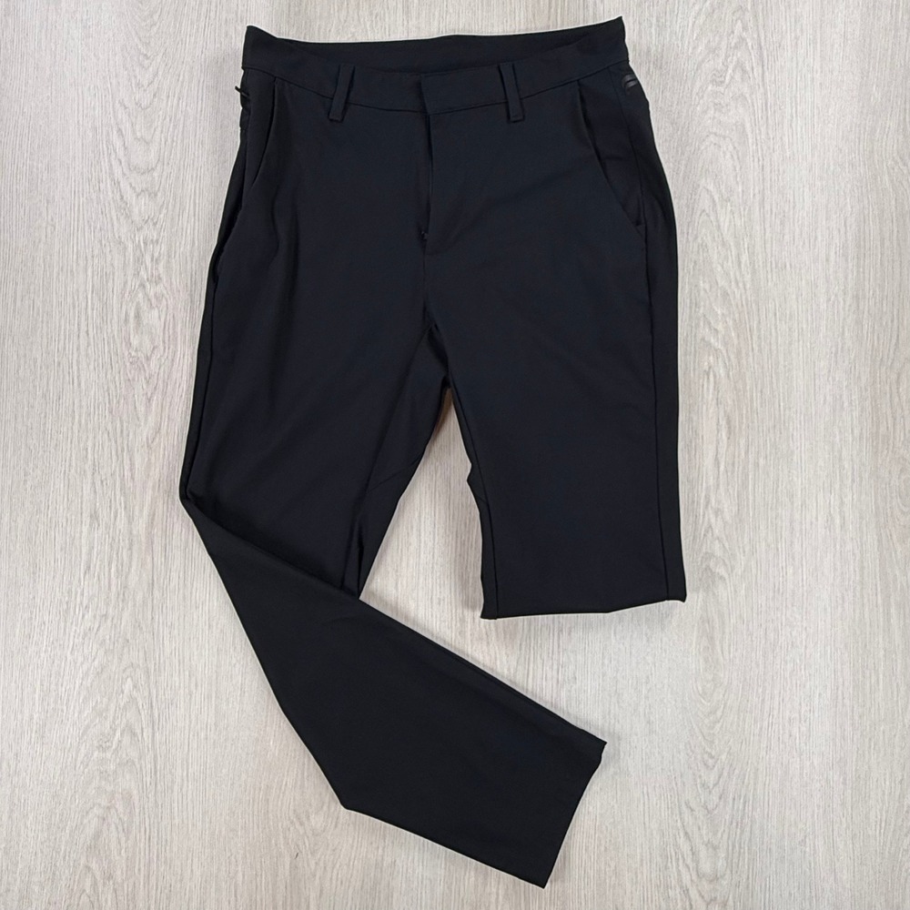 Golf Pants Fabletics Mens Only-Pant Black Tapered Chino Trousers Athletic